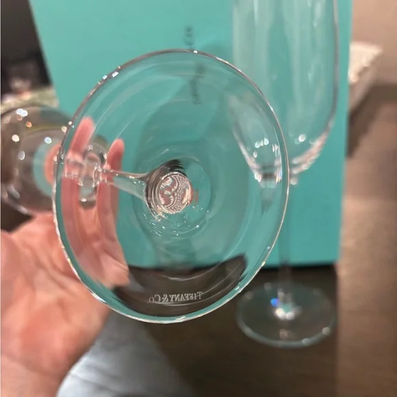 Tiffany & Co Champagne Flute Set of 2 - Picture 2 of 3